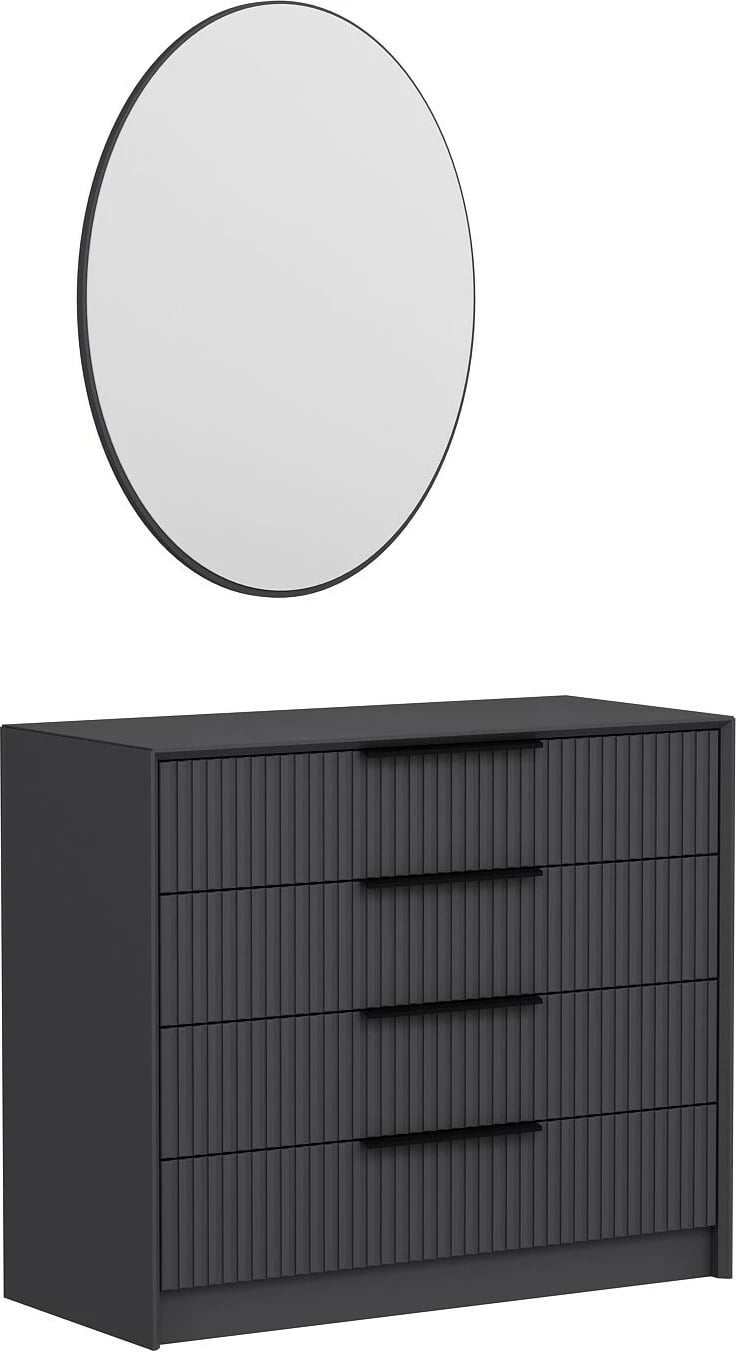 Komodë Hanah Home, Kale Luxe - 4801, ngjyrë antracit