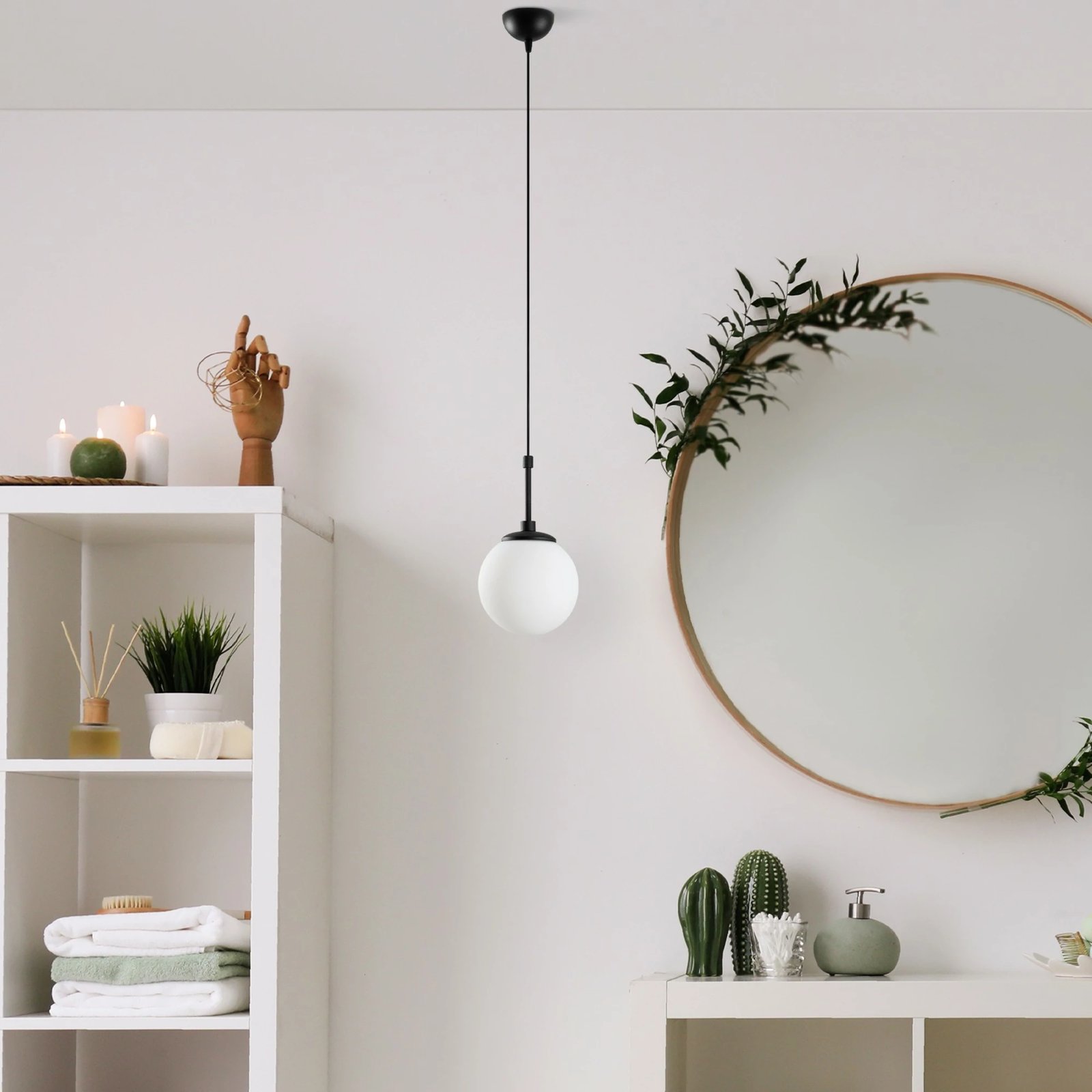 Llambë tavani Opviq, Orbital, trup metalik, e zezë, 15-14001