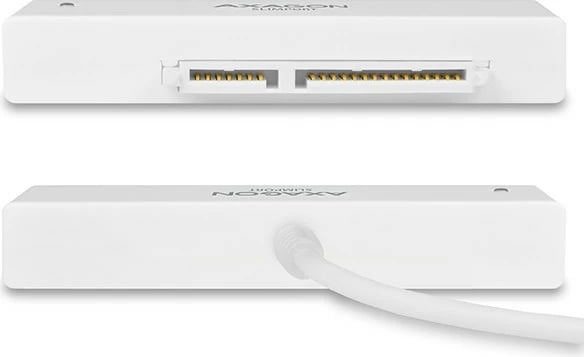 Kasë e jashtme AXAGON ADSA-1S për SSD/HDD 2.5", USB 2.0, e bardhë