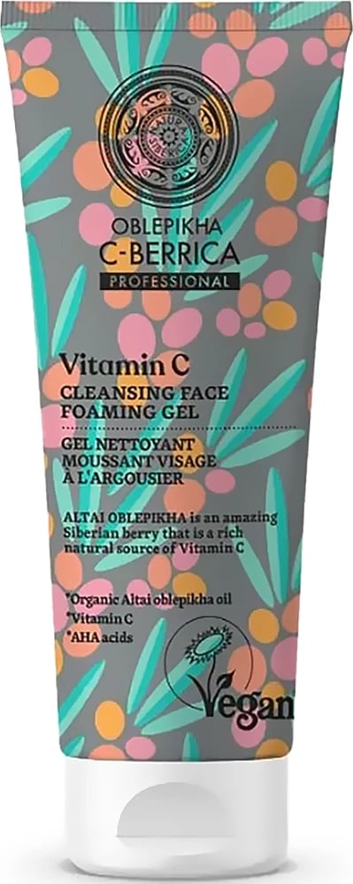 Shkumë për fytyrë për femra Natura Siberica Oblepikha C-Berrica, 75ml