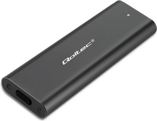 Kasë Qoltec për SSD M.2 SATA, 50311, USB Type-C, e zezë