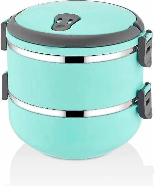 Set kuti ushqimi (2 copë), ngjyrë turquoise, Hermia, POTW2