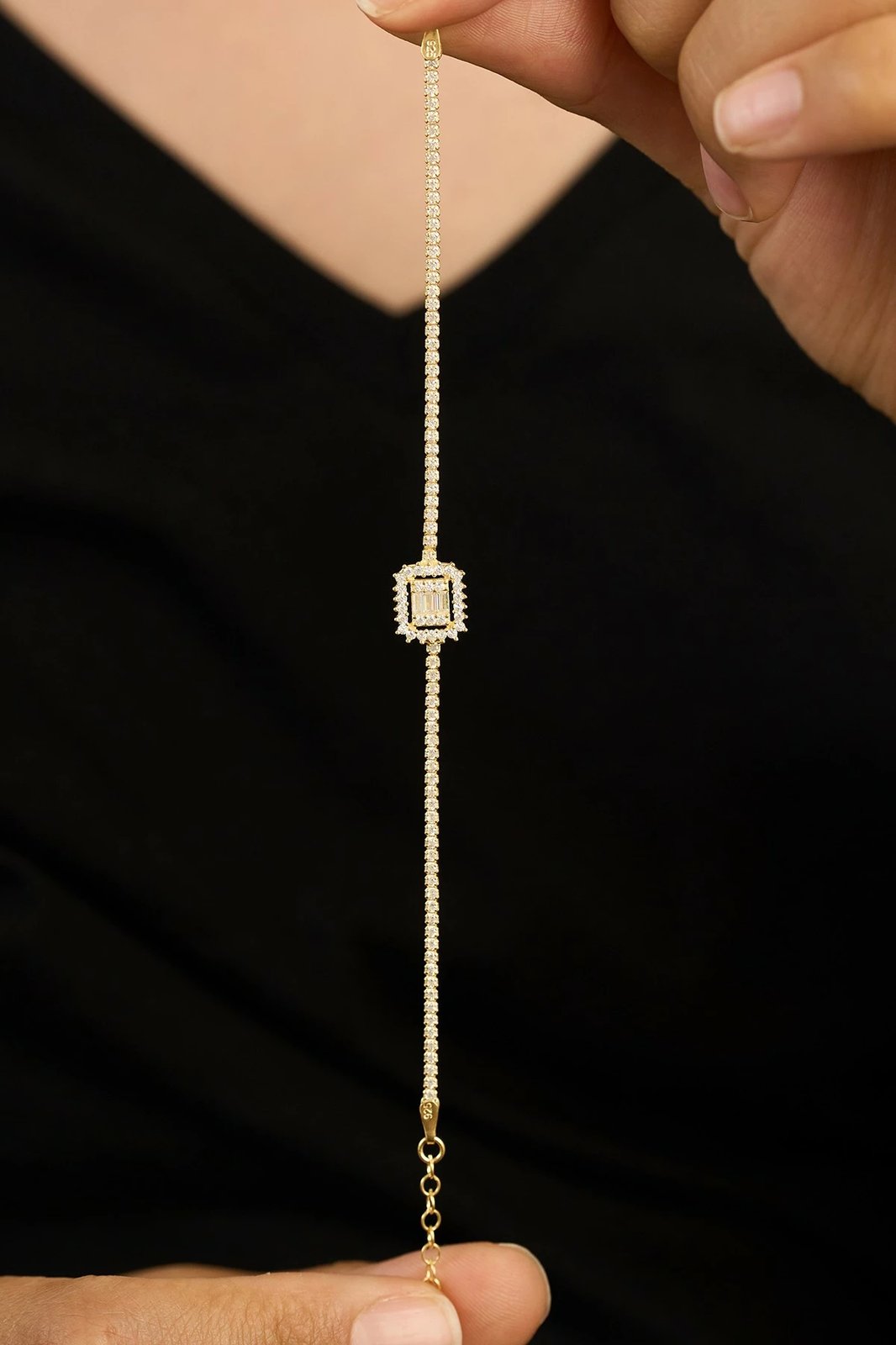 Byzylyk argjendi Elika Silver, ngjyrë ari, FA183155