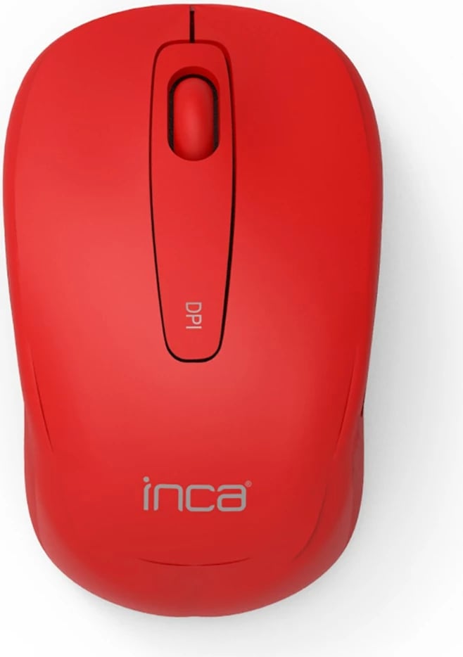 Maus wireless Inca IWM-331RK 1600 DPI, Nano-USB, i kuq