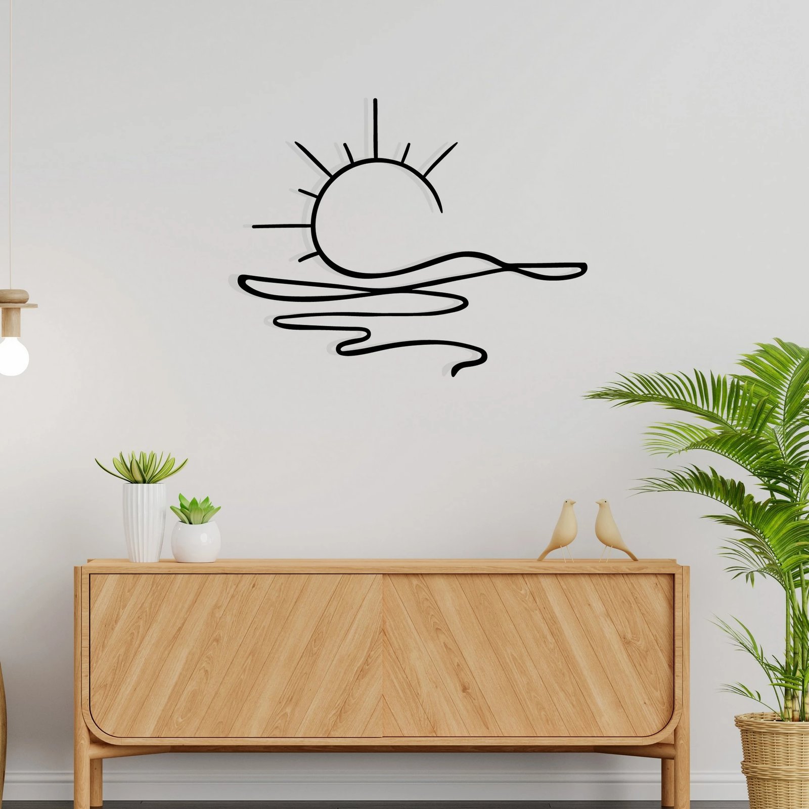 Aksesor dekorativ metalik për mur, Wallity, Alborada