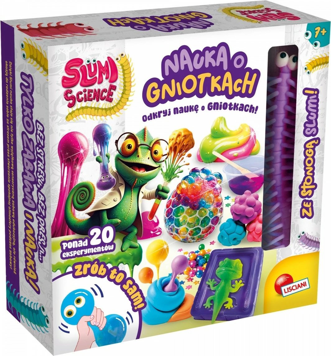 Set shkencor Slumi Science, Lisciani, Slime Laboratory, shumëngjyrësh
