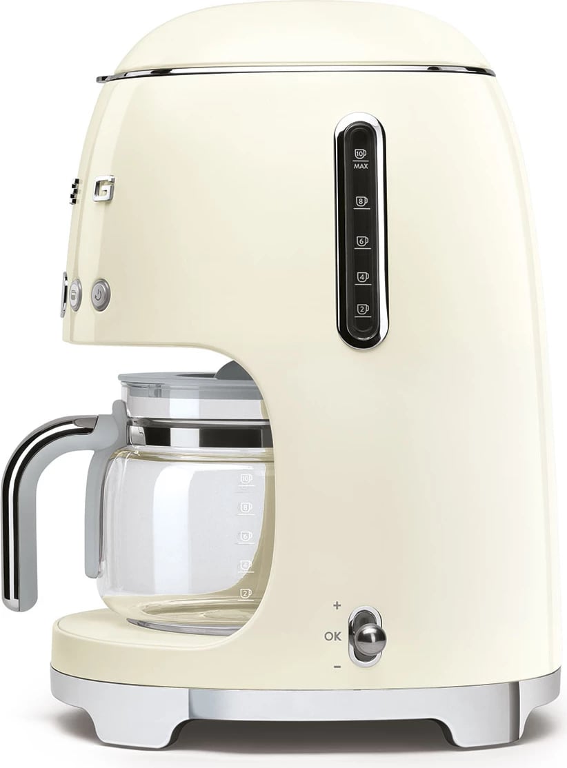 Aparat për kafe Smeg 50' Style DCF02CREU, 1050W, 1m, bezhë