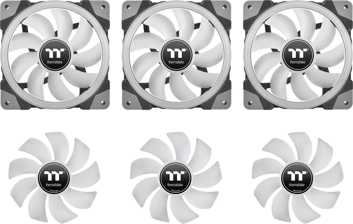 Ventilator kasë Thermaltake SWAFAN EX14 RGB 140mm 3 copë, i zi