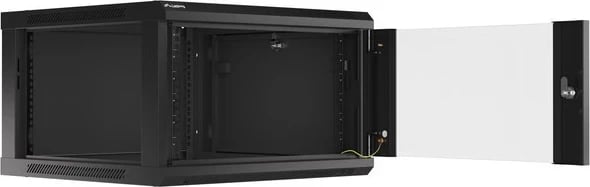 Kasë RACK LANBERG WF01-6606-10B, 6U, me derë xhami