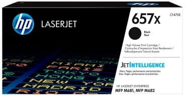 Toner HP 657X CF470X rendiment i lartë 24,000 faqe për LaserJet Enterprise M681/M682 i zi