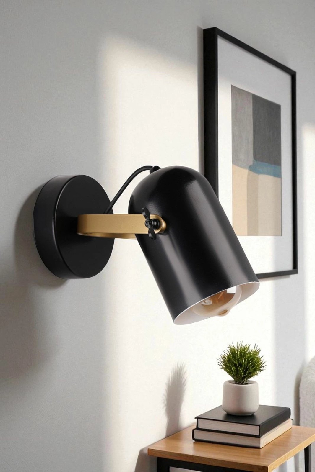 Llambë muri Opviq, ngjyrë e zezë dhe ari, 8995-1A