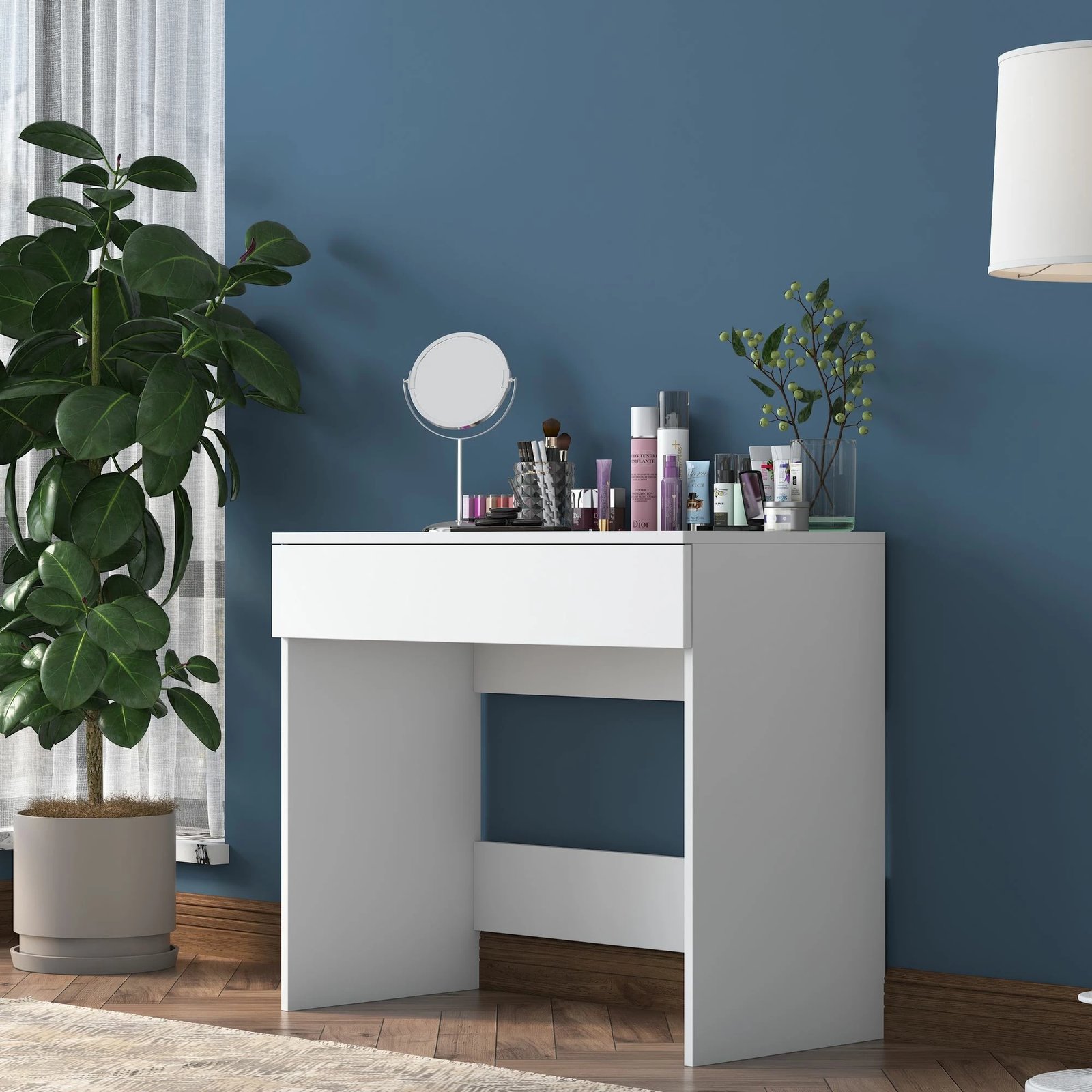 Tavolinë grimi Skye Decor, e bardhë, BJ104 - 2342