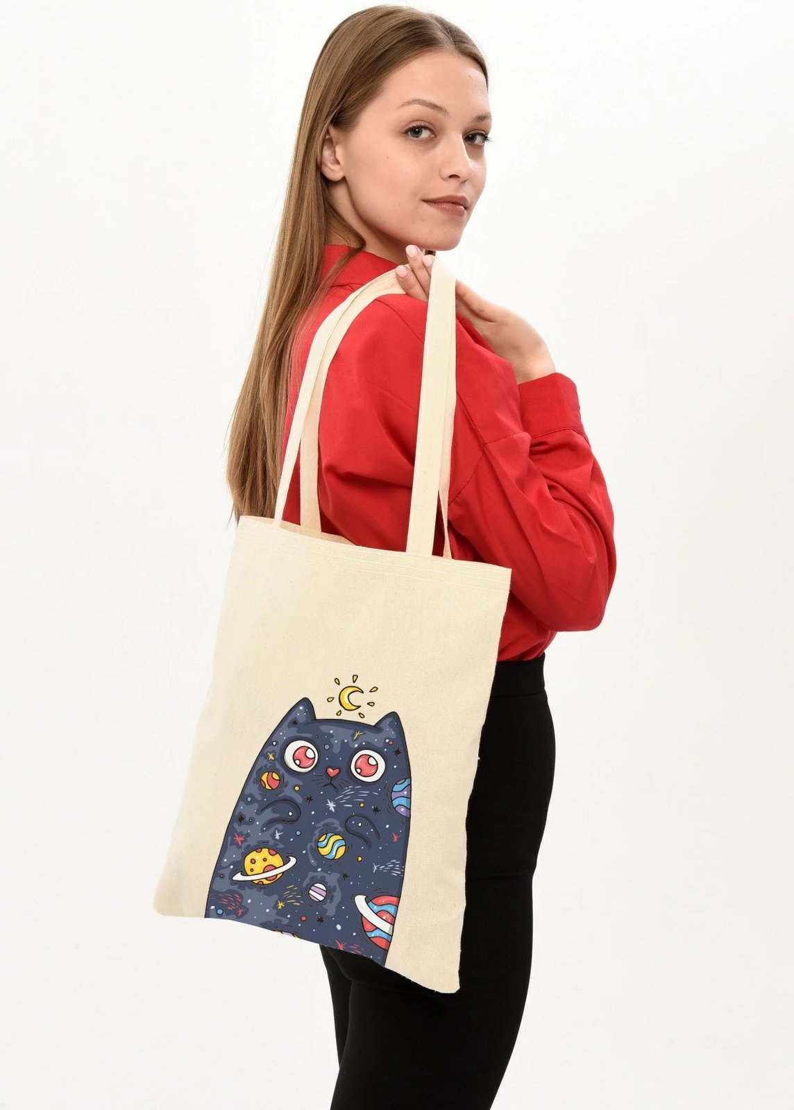 Çantë Tote Zoozie Bags, krem, 35x40cm, 0314