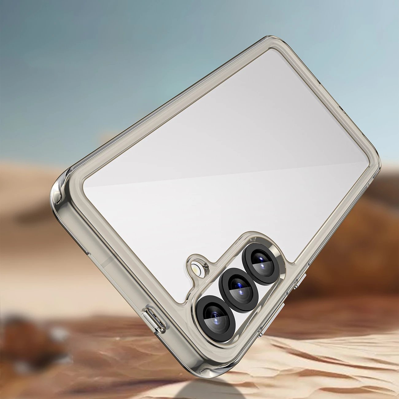 Mbështjellës Hurtel Outer Space Case për Samsung Galaxy S25+, transparent black