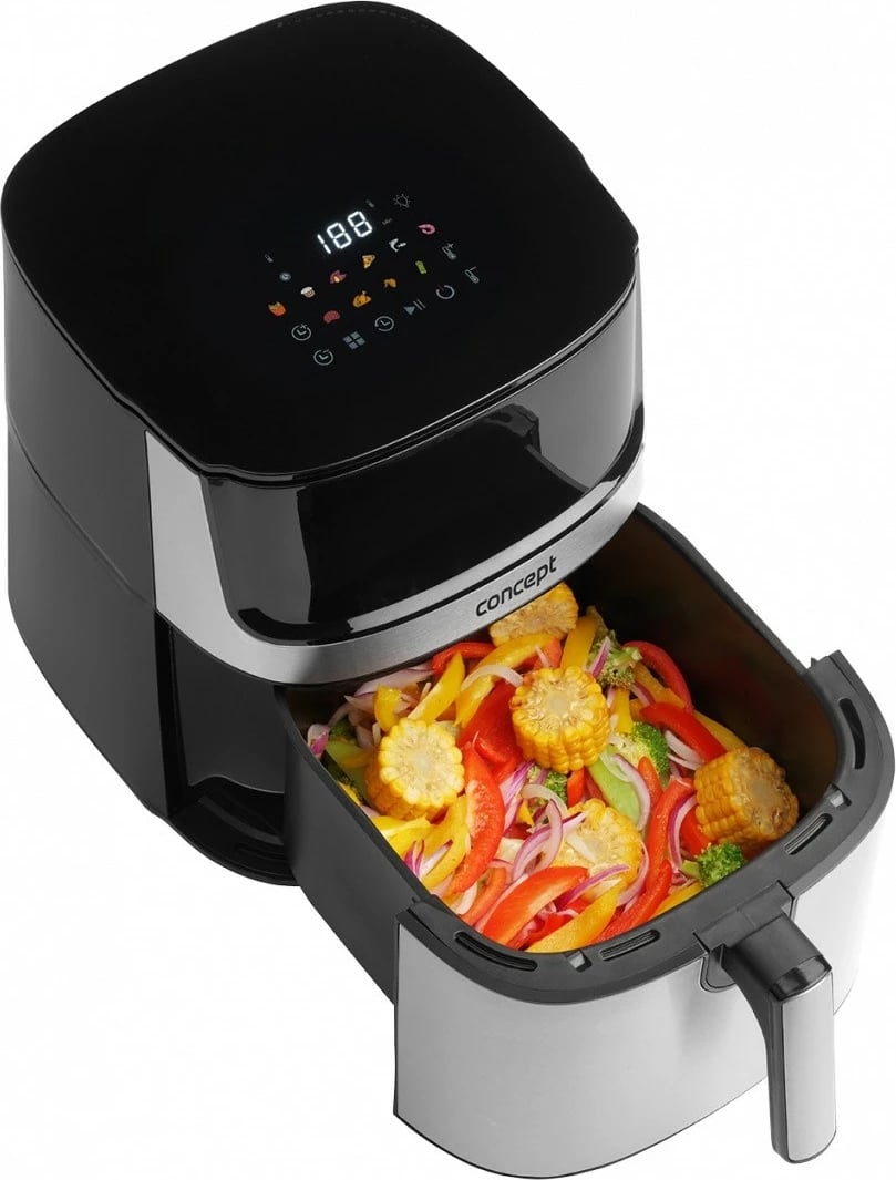 Fritezë me ajër Concept FR8010 7L 1500W me ekran me prekje, e zezë