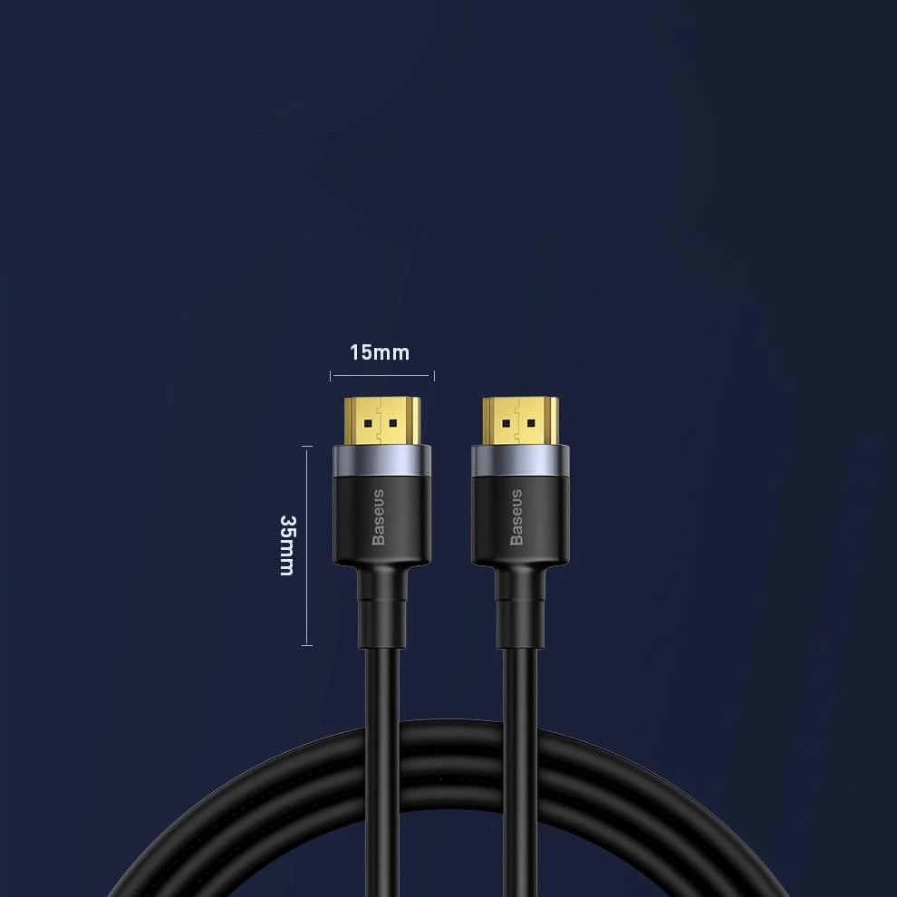 Kabllo HDMI Baseus Cafule CADKLF-F01, 2m, 4K 60Hz, e zezë