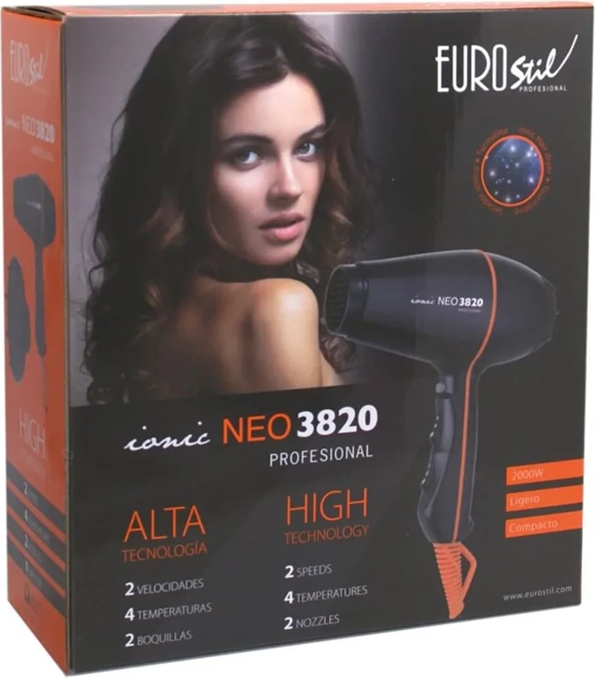 Tharëse flokësh profesionale Eurostil Ionic Neo3820 unisex 1 copë