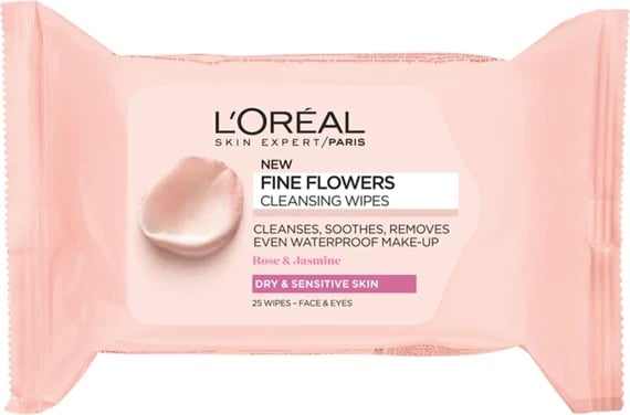 Letra të lagura L'oreal Fine Flowers Cleansing Wipes