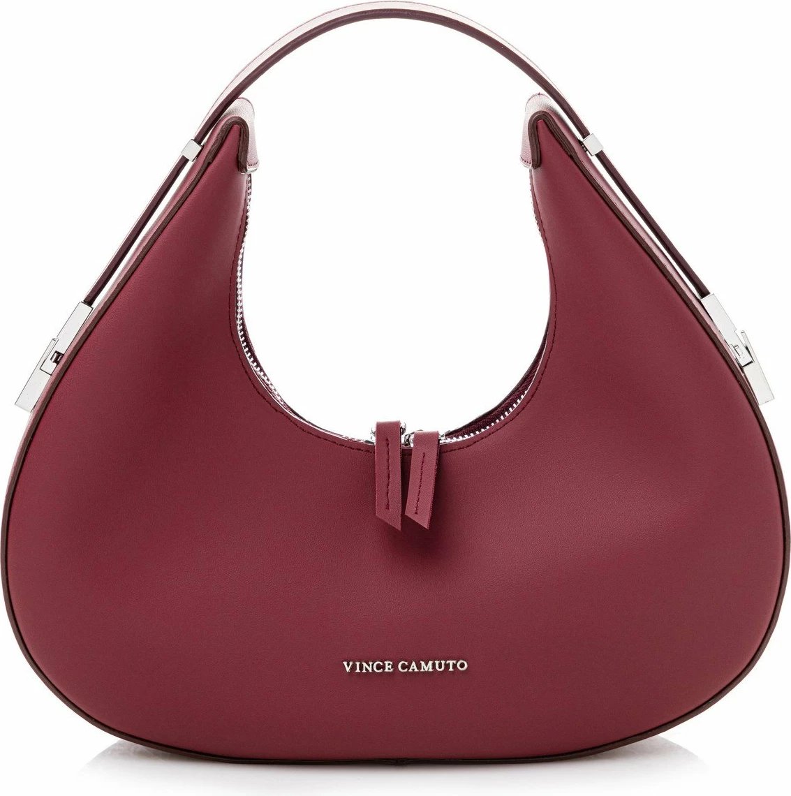 Çantë krahu ngjyrë e kuqe claret, Vince Camuto, Riviera