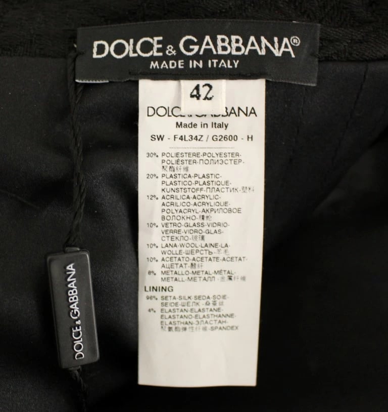 Fund solemn për femra Dolce & Gabbana, i zi