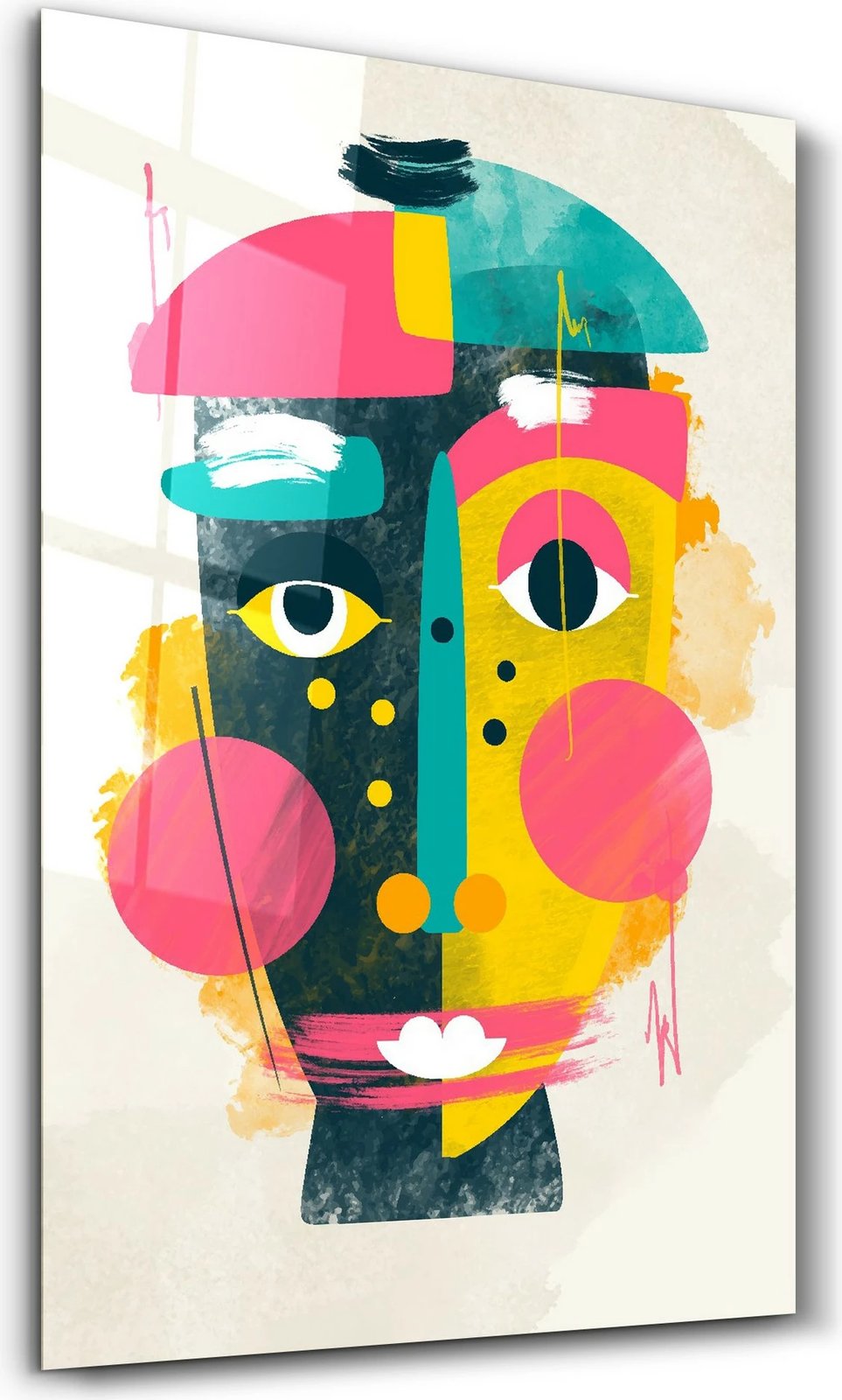 Pikturë dekorative prej xhami të temperuar, Wallity, CAM-2071, 46x72cm