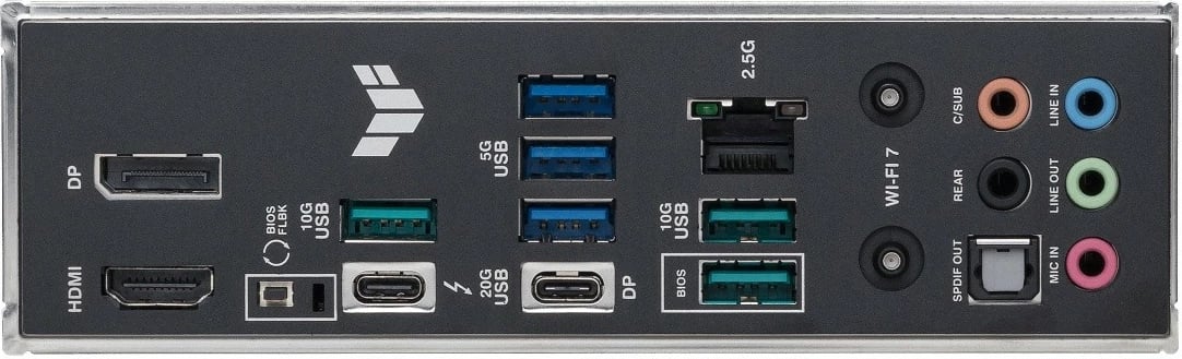 Pllakë amë Asus TUF GAMING Z890-PLUS WIFI, ATX, DDR5, LGA1851, Thunderbolt 4, Wi-Fi, e zezë