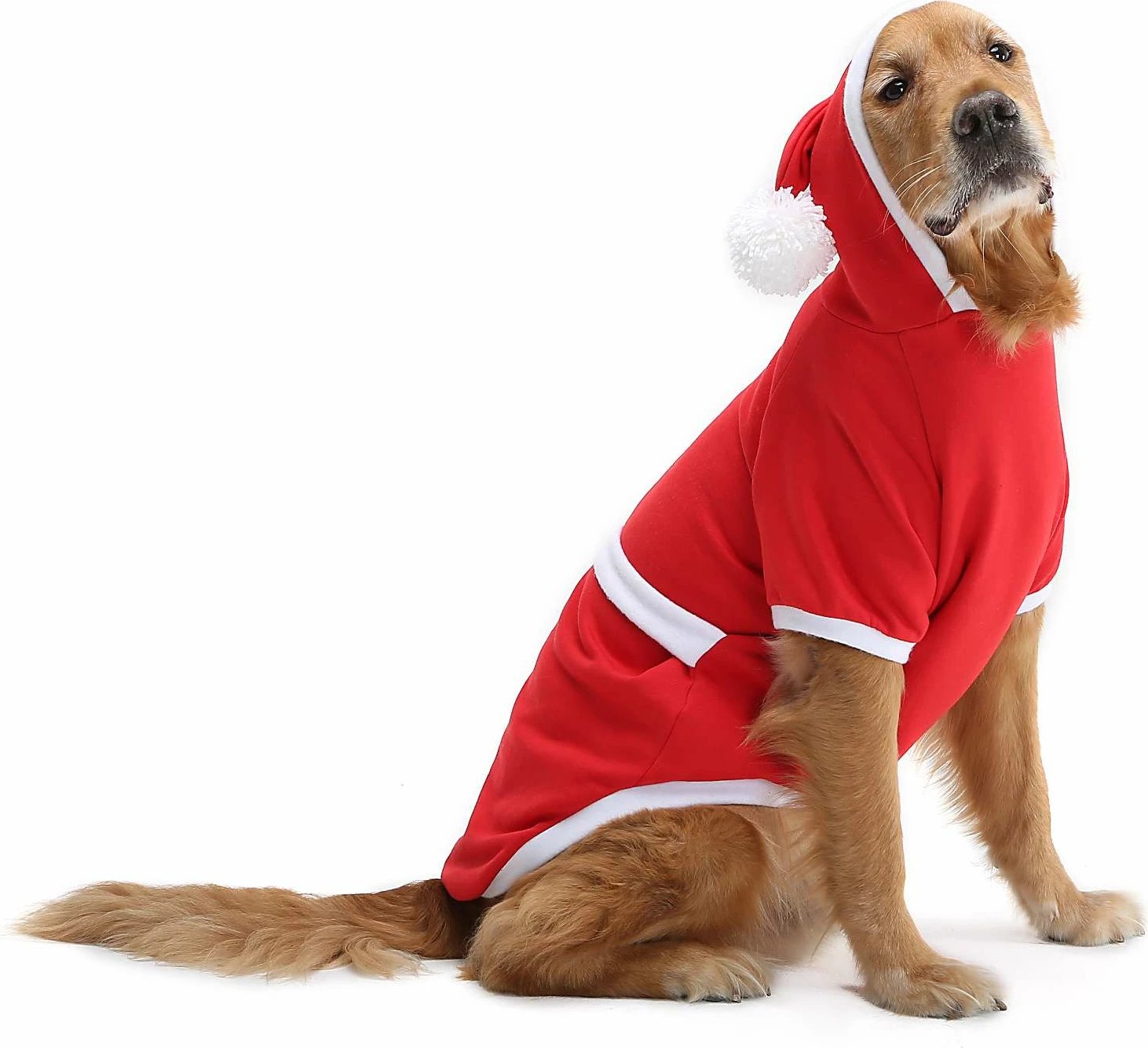 Hudi për qen, Paws & Whiskers, e kuqe, Christmassweat