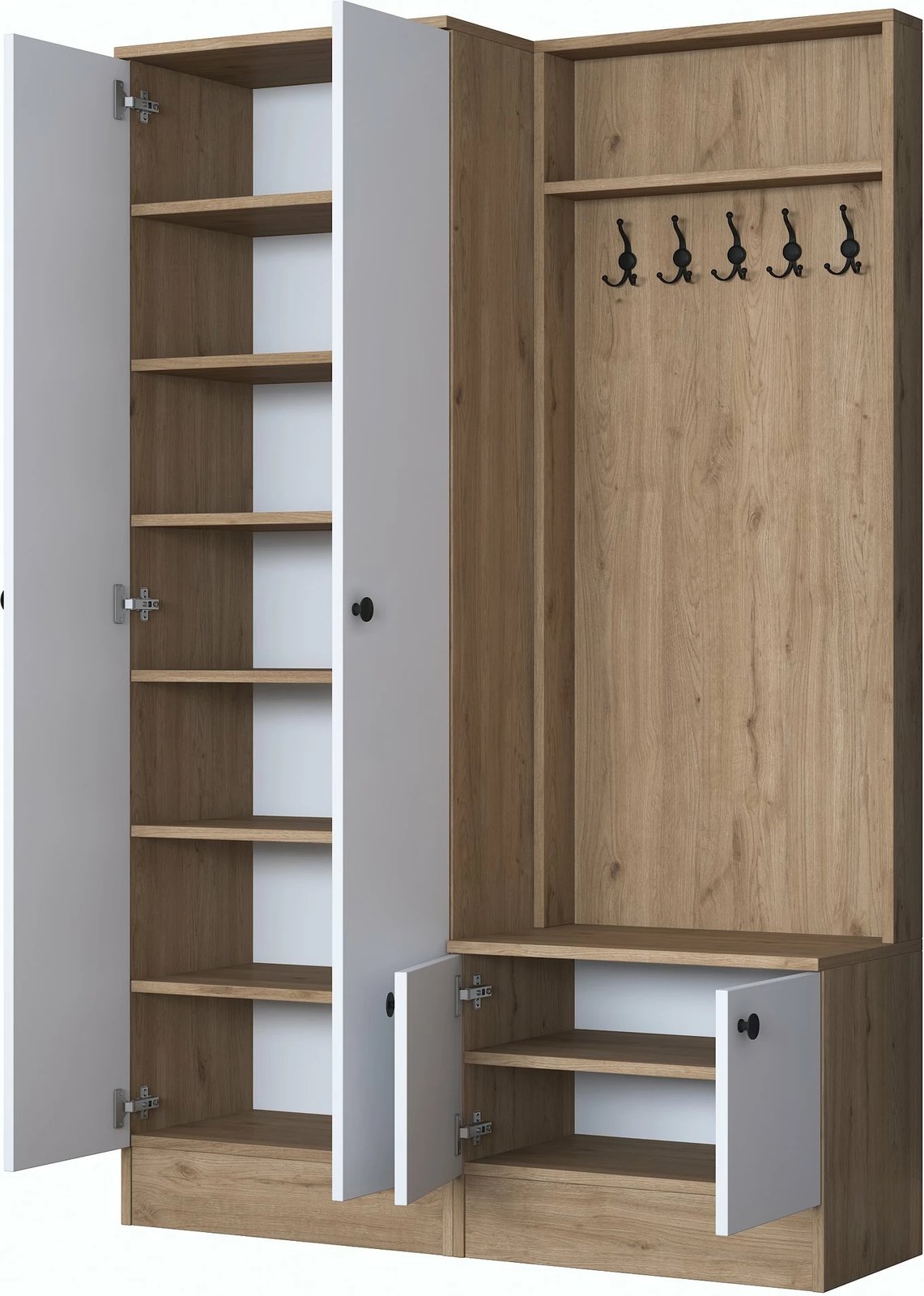 Stendë korridori Skye Decor, ngjyrë arrë dhe e bardhë, P6 - M11 - 2389