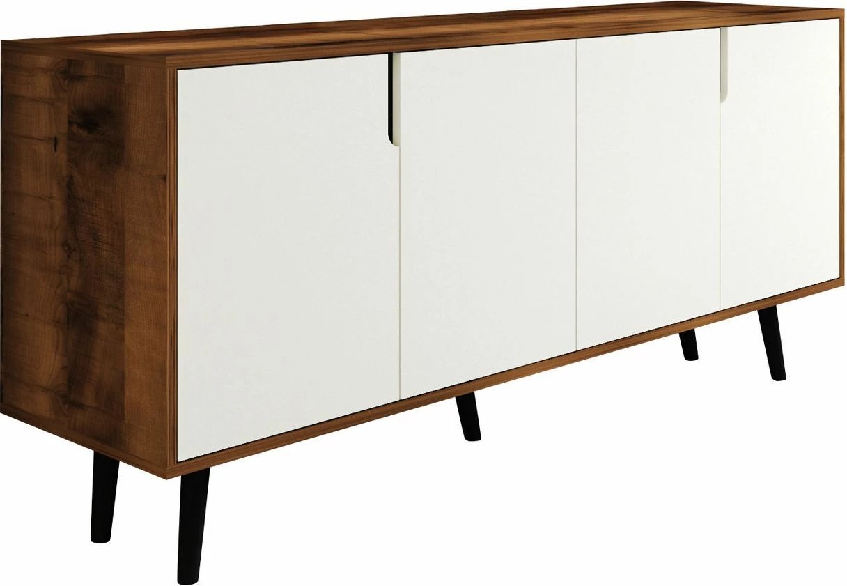 Konsolë moderne Latina, ngjyrë arre dhe e bardhë, Skye Decor, 180cm