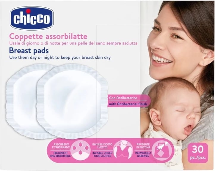 Shtresa për gjinjë Chicco për femra, 30 copë