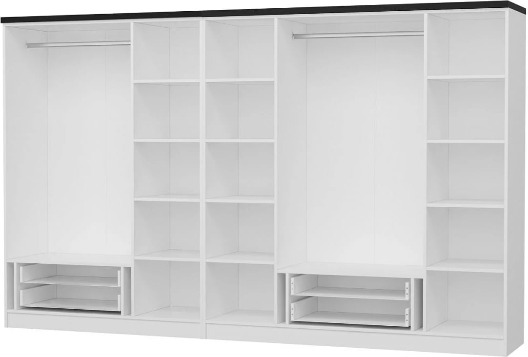 Dollap i bardhë për dhomë gjumi, Skye Decor, Kale Plus - 3046