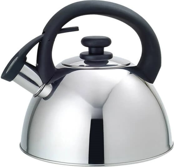 Çajnik Maestro MR-1302-GREY, 2.5L, çelik inox, dorezë e zezë