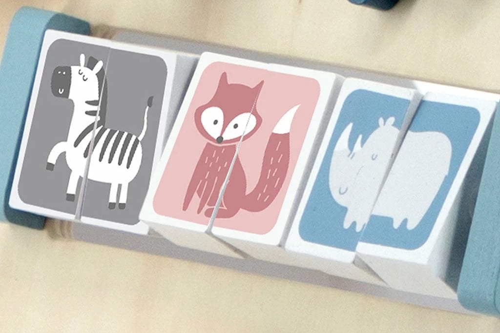 Ecëse prej druri me aktivitete, Viga, panel edukativ, për fëmijë 18+ muaj, shumëngjyrëshe