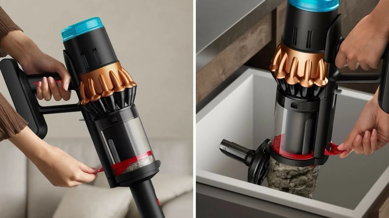 Fshesë pa kabëll Dyson V16 Piston Animal Submarine, 1.3L, 70min, HEPA, e zezë/kupër