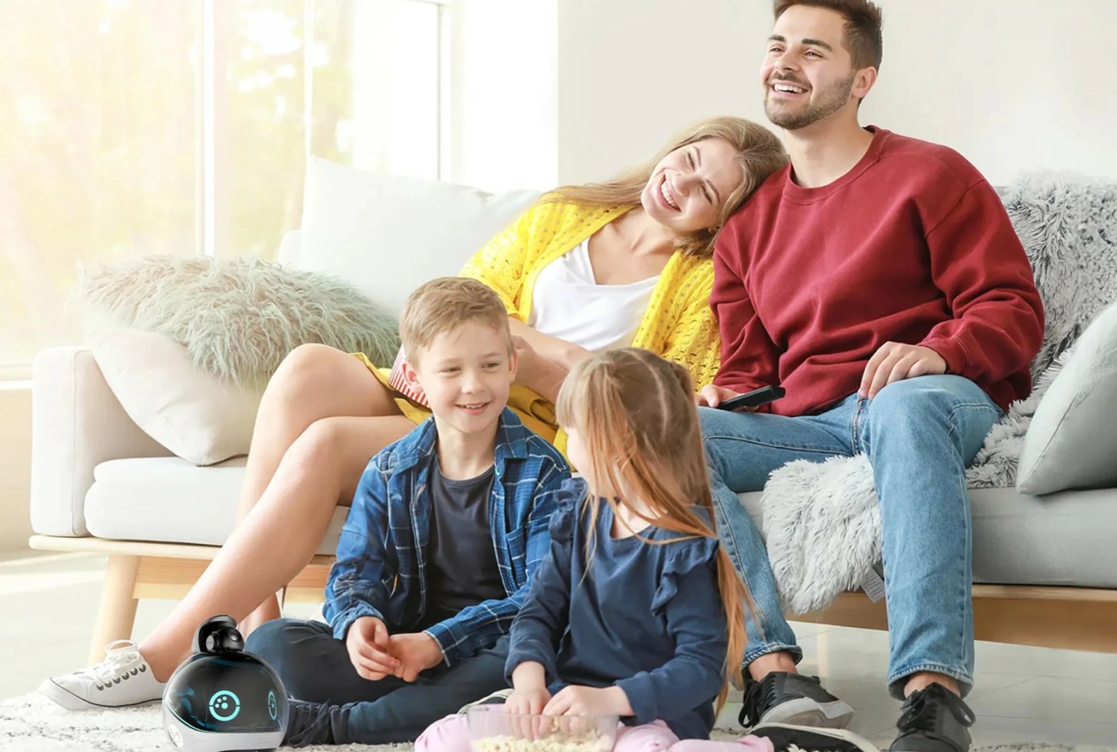 Robot shtëpiak Enabot EBO X, kamera 4K, Alexa, projektor, zi