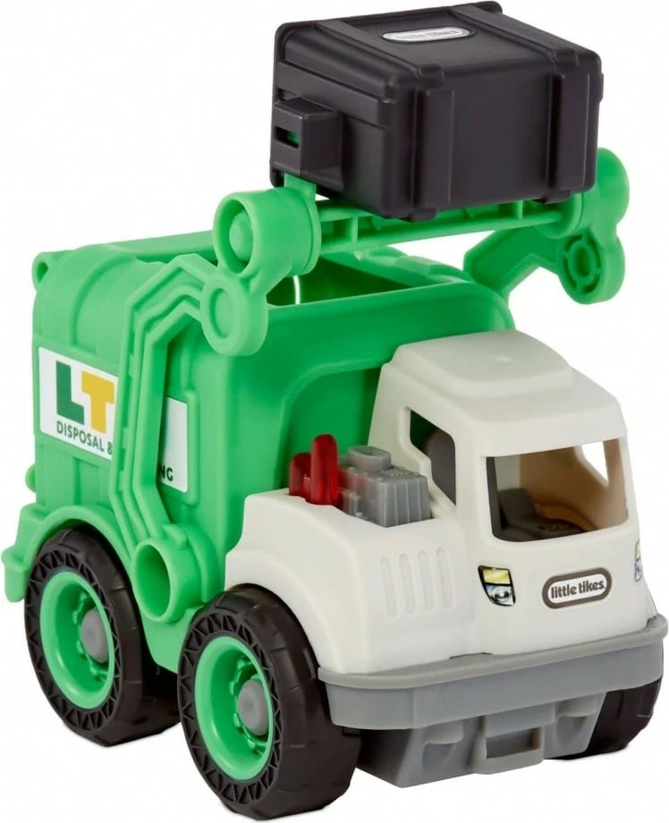 Kamion mbeturinash lodër Little Tikes Dirt Digger Minis, plastikë, gjelbër/gri/bardhë