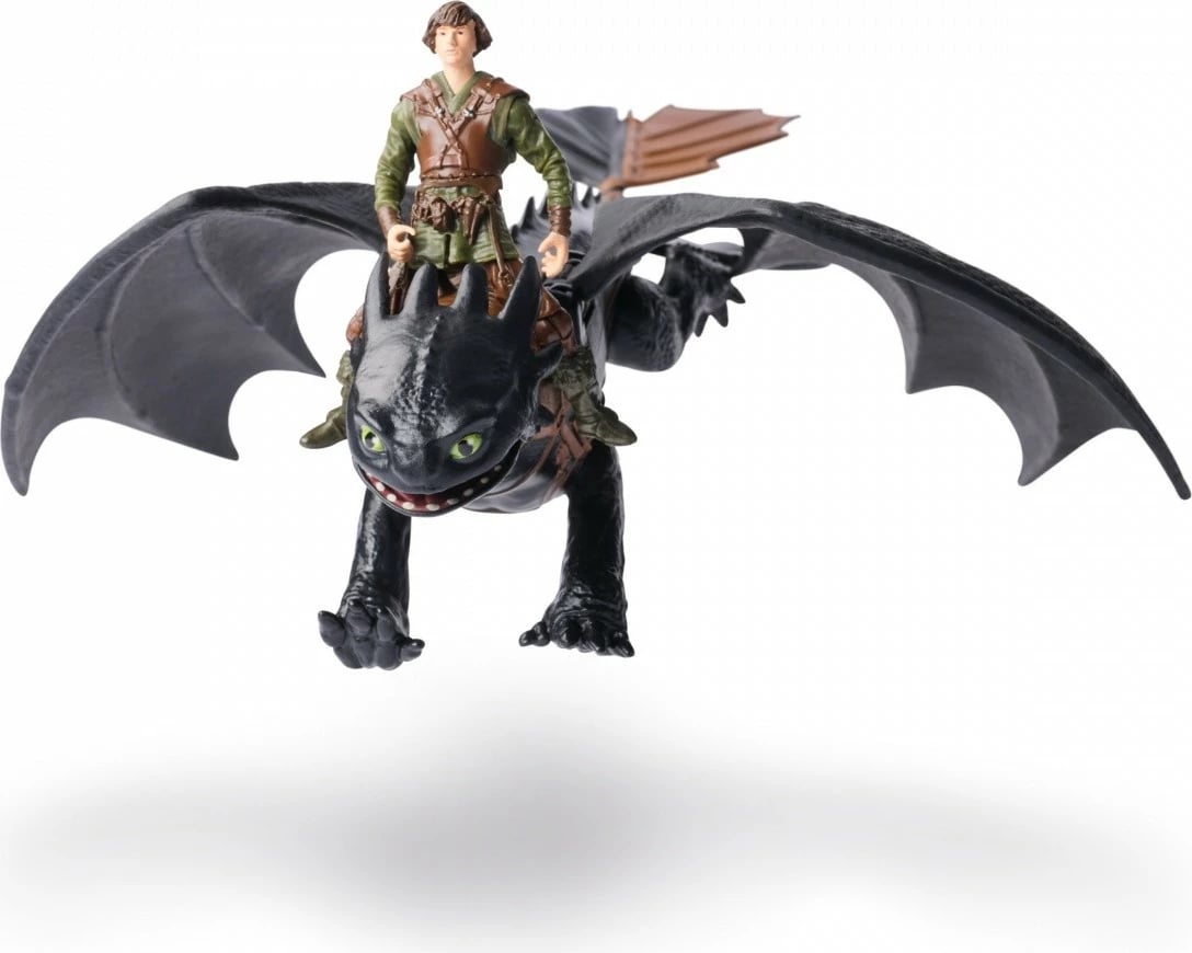 set figurina, Spin Master How to Train Your Dragon 6074007, Toothless 32 cm + Hiccup 8 cm, set
