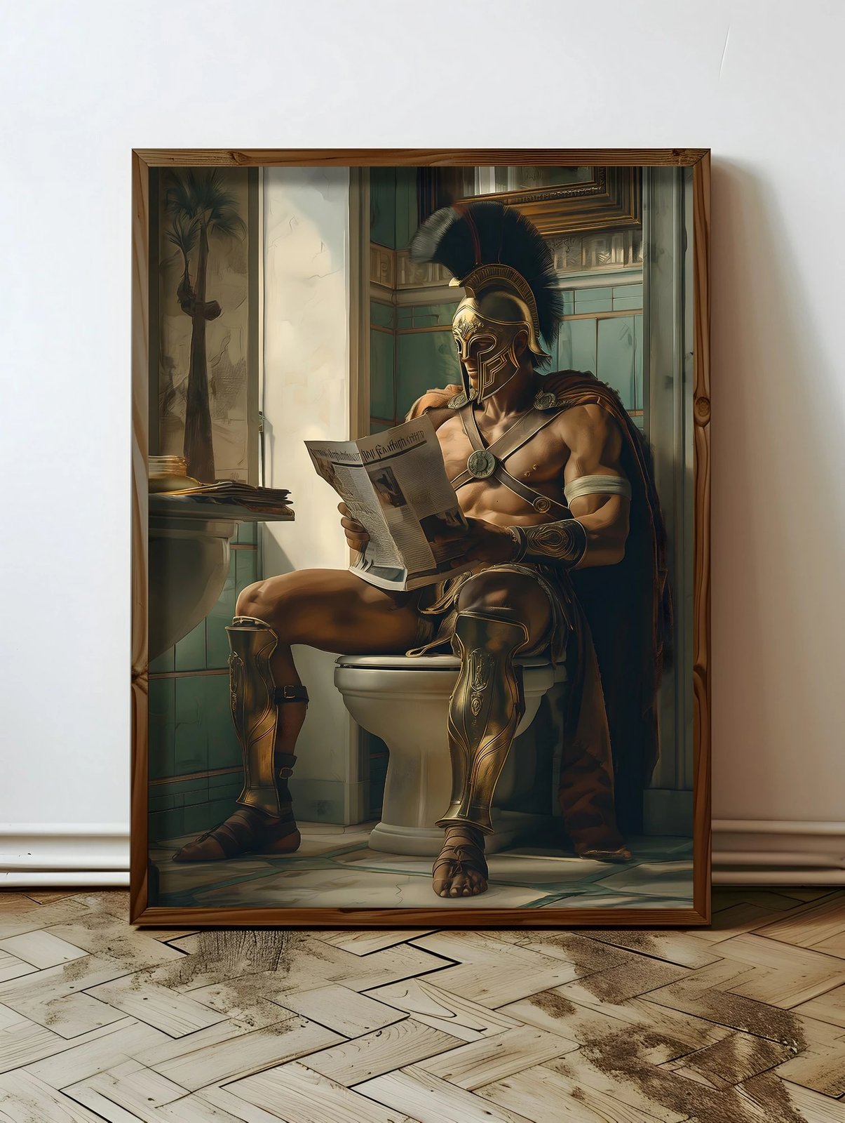 Pikturë dekorative me kornizë MDF, shumëngjyrëshe, HUM061, 50x70x3.5cm