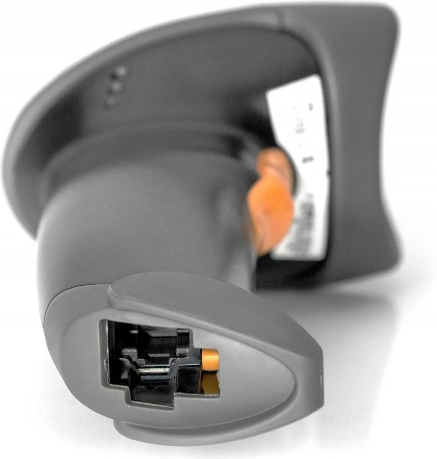 Skaner barkodësh Digitus DA-81001, me kabllo USB-RJ45 2m, 1D, me mbajtëse, zi/gri
