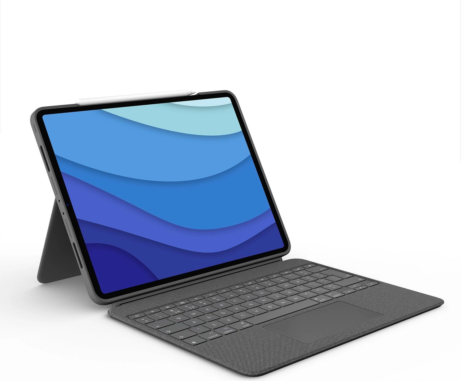 Mbështjellës me tastierë Logitech Combo Touch për iPad Pro 12.9, QWERTZ, Oxford Grey