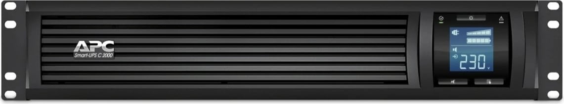 UPS APC Smart-UPS C SMC2000I-2U, 2000 VA, montim në rack, e zezë