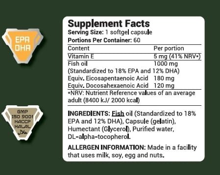 ARMY1 Omega 3 60 softgel