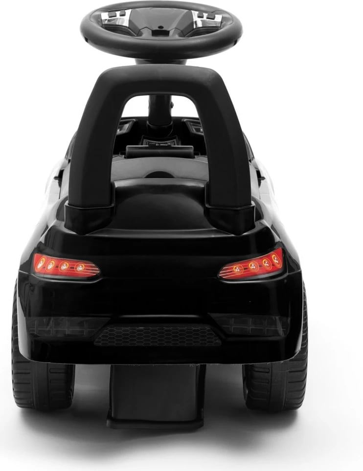 makinë ride-on, Baby Mix, RACER, me panel zëri, kapacitet 25 kg, për 12+ muaj, e zezë