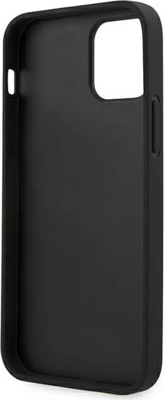 Mbështjellës Guess Saffiano Vintage Script për iPhone 12 Pro Max 6.7", Zi
