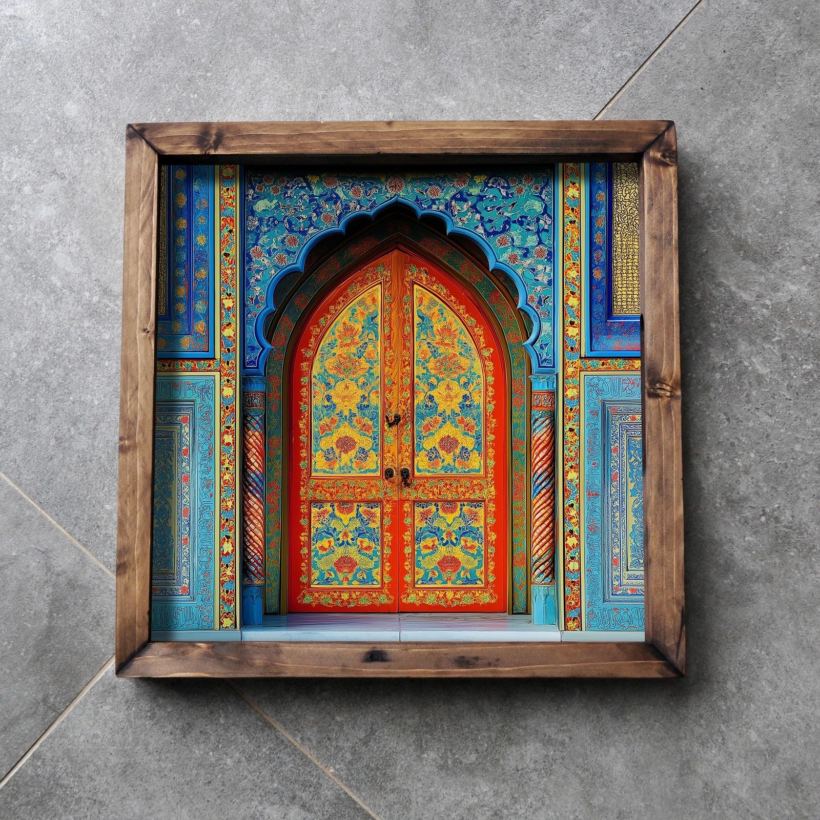 Tabaka druri, shumëngjyrëshe, Evila Originals, REF055, 35x35x4cm Tabaka druri, shumëngjyrëshe, Evila Originals, REF055, 35x35x4cm