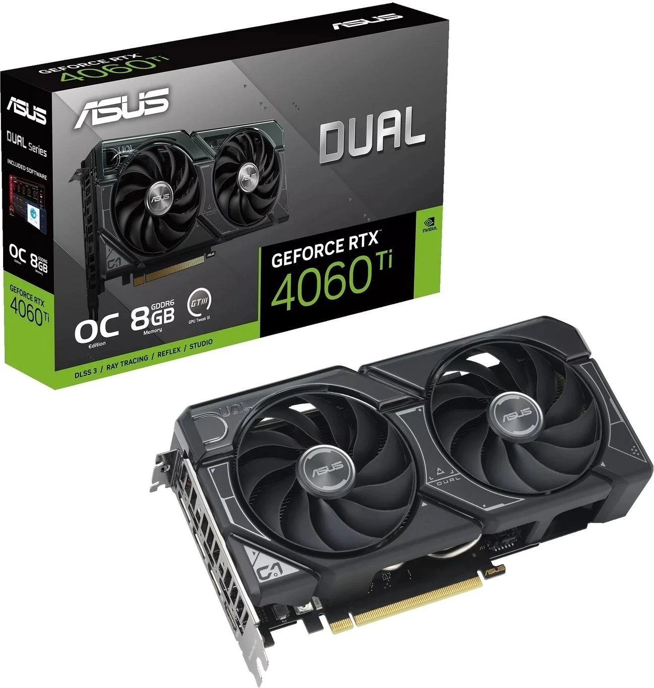 Kartë grafike Asus GeForce RTX 4060 Ti, 8GB, e zezë