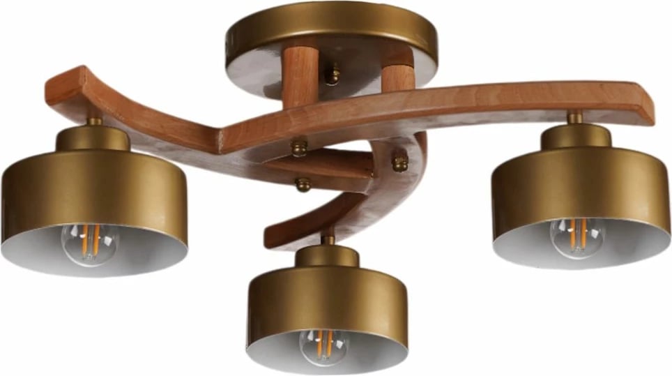 Llambë tavani Opviq, ngjyrë ari dhe arre, 9001-7