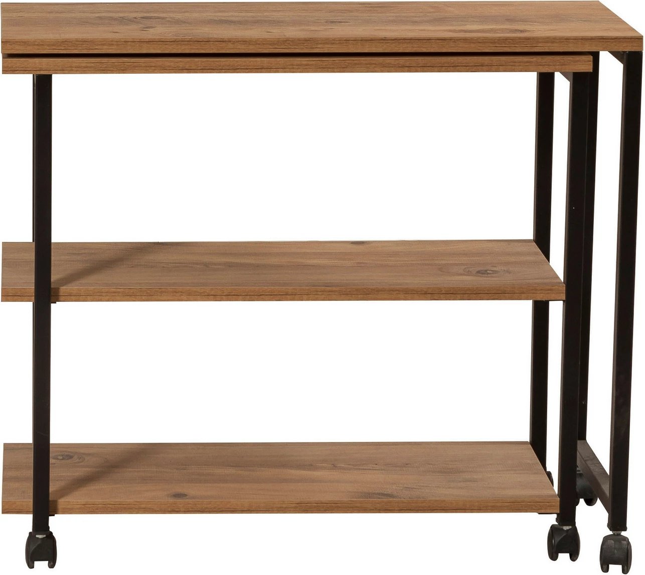 Tavolinë anësore Hanah Home, Melin, ngjyrë Atlantic Pine dhe e zezë