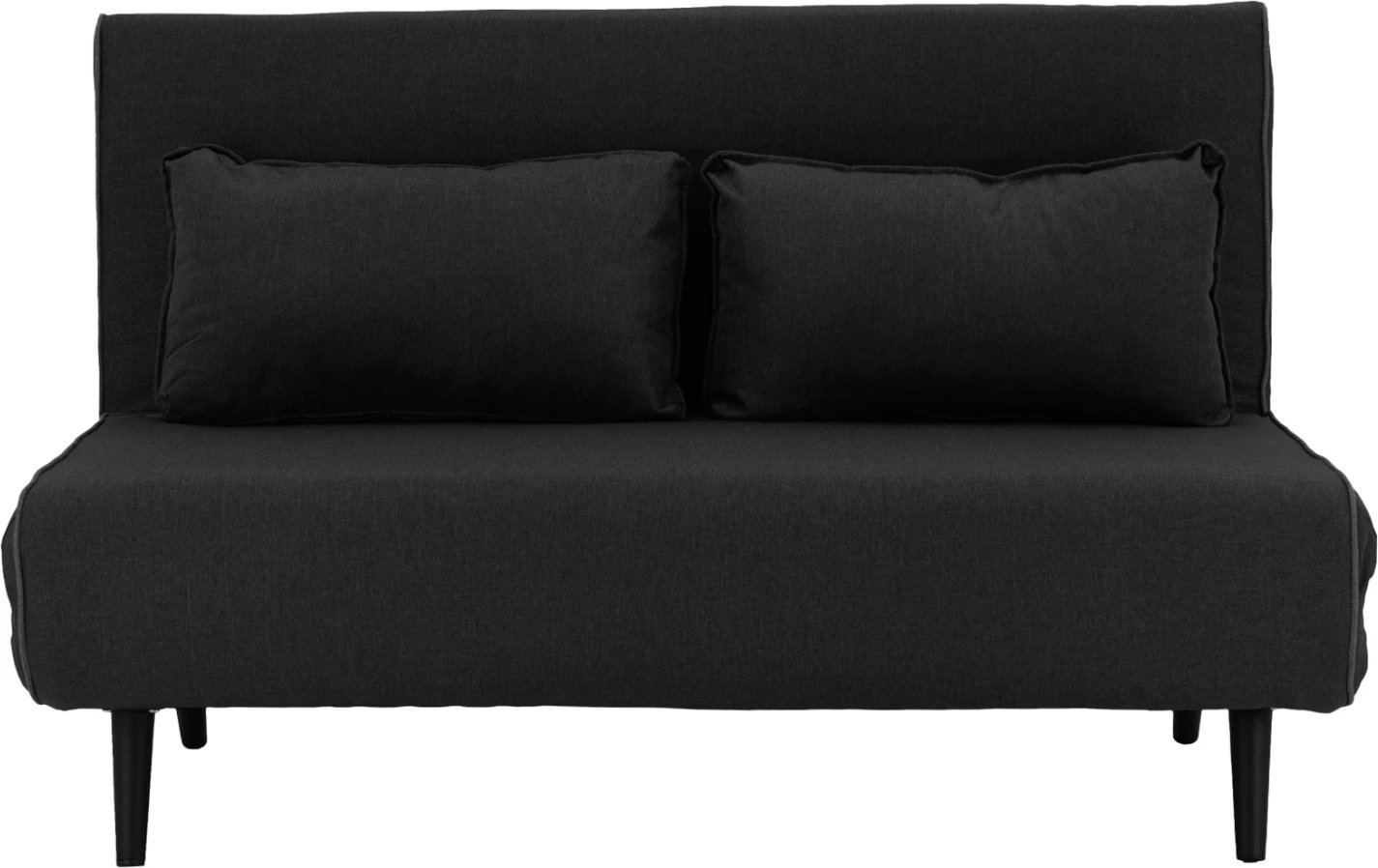 Krevati-sofë për 2 persona, material tekstili, ngjyrë gri e errët, ASMA FH3077.03, 140x80x77cm