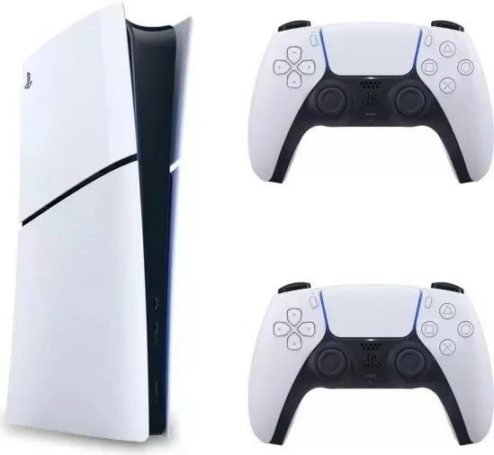 Konsolë Sony PlayStation 5 Digital Slim Edition 1TB SSD Wi-Fi, Bardhë, Zi